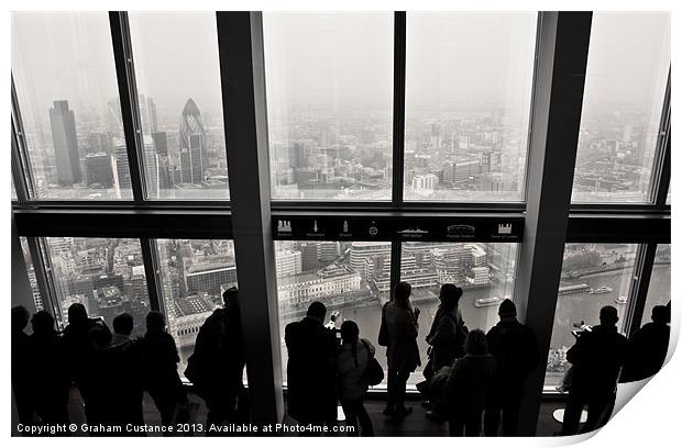 View from The Shard Print by Graham Custance