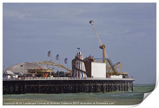 Brighton Pier Print by Graham Custance