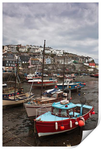 Mevagissey Harbour, Cornwall Print by Graham Custance