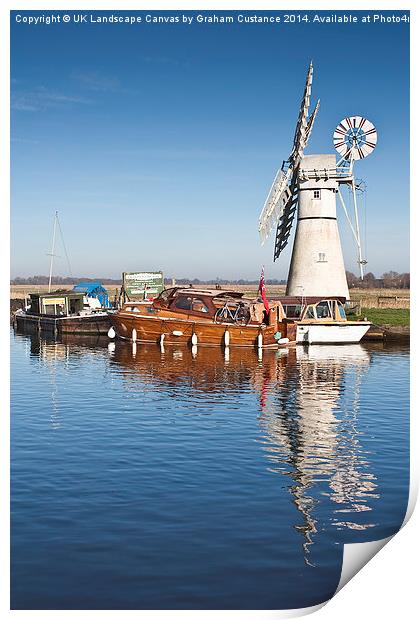 Thurne Mill Print by Graham Custance