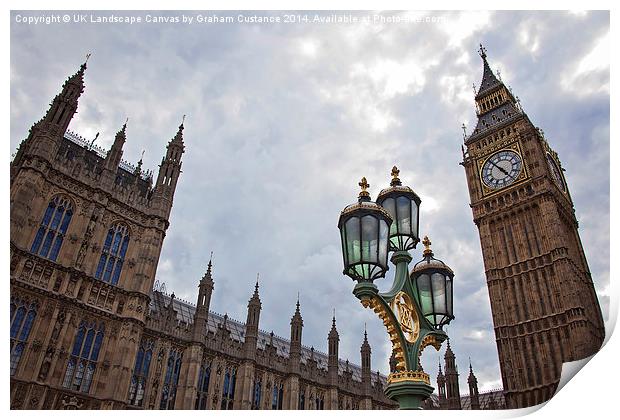  Westminster Print by Graham Custance
