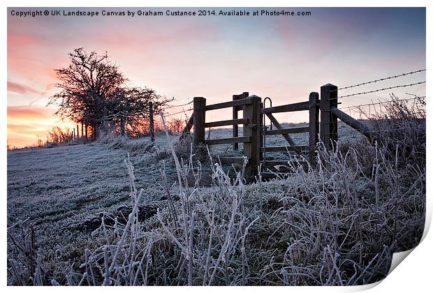 Winter Sunrise  Print by Graham Custance