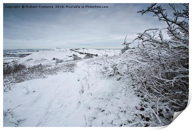 Ivinghoe Beacon Print by Graham Custance