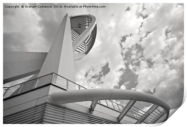 Spinnaker Tower Print by Graham Custance