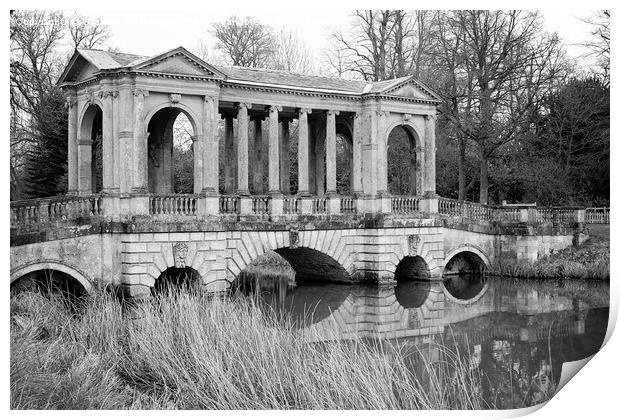 Palladian Bridge, Stowe Print by Graham Custance