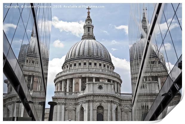 St Paul's Cathedral Print by Graham Custance