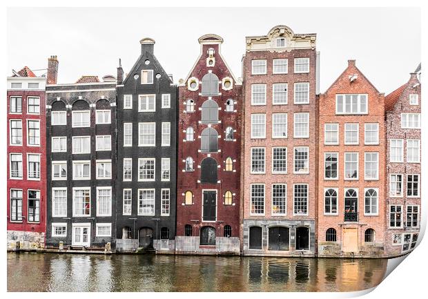 Gingerbread Houses, Amsterdam Print by Graham Custance