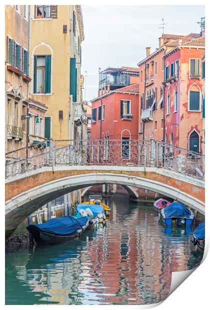 Venice Reflections Print by Graham Custance