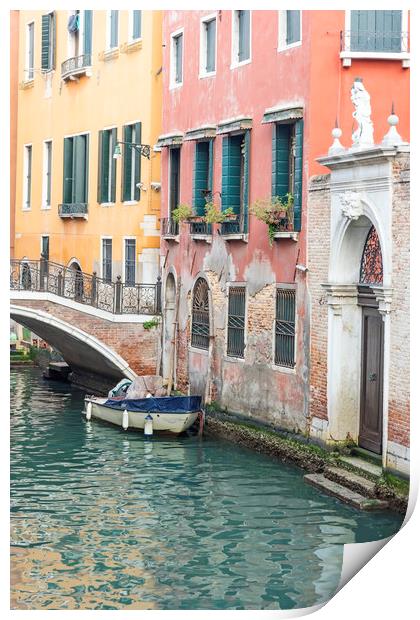 Venice Canal Print by Graham Custance