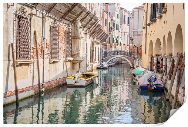 Venice Canal Print by Graham Custance