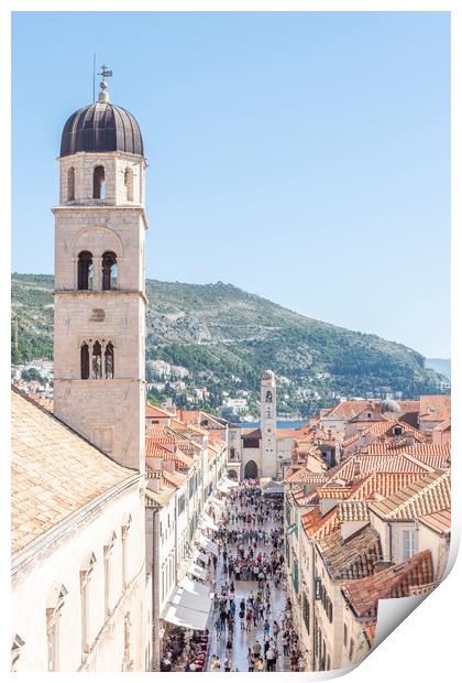 Dubrovnik Old Town Print by Graham Custance