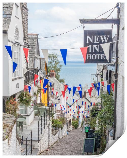 Clovelly Print by Graham Custance