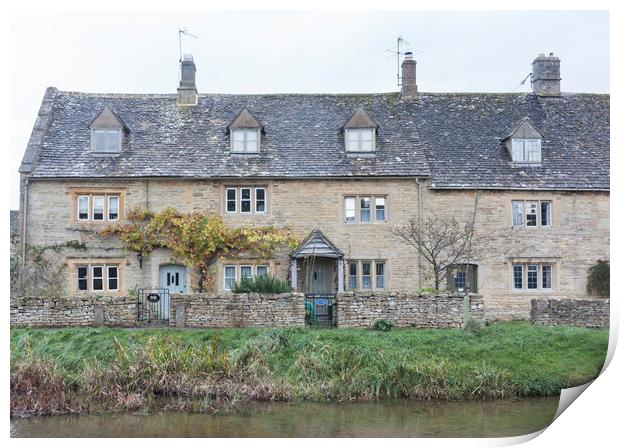 Lower Slaughter, Cotswolds Print by Graham Custance