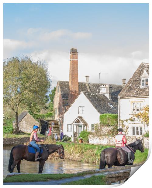 Lower Slaughter, Cotswolds  Print by Graham Custance