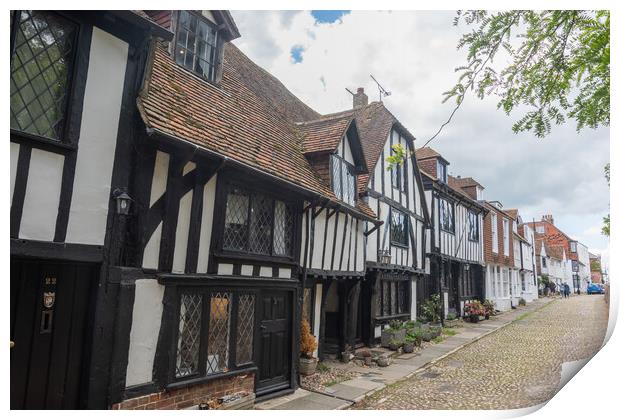 Church Square, Rye Print by Graham Custance