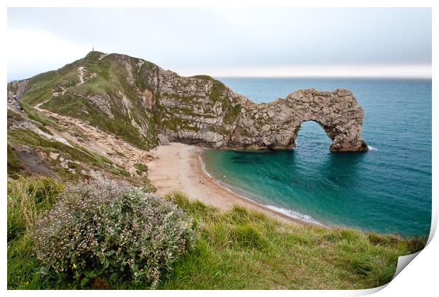 Majestic Durdle Door: A Natural Marvel Print by Graham Custance