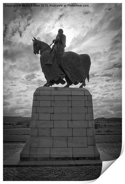 King Robert The Bruce Print by Neale Evison
