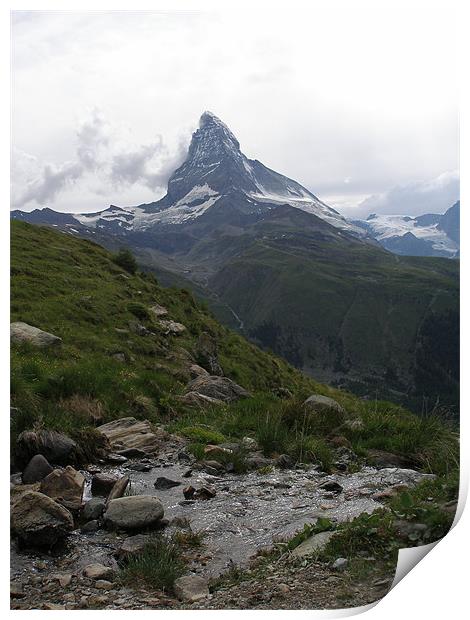 Nightfall at the Matterhorn  Print by Shoshan Photography 