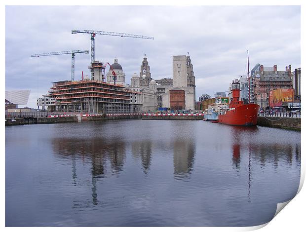 Liverpool - Canning Dock Print by Shoshan Photography 