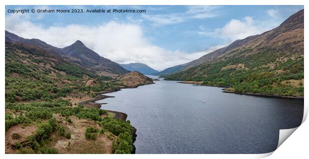 Loch Leven and the Pap of Glencoe Print by Graham Moore