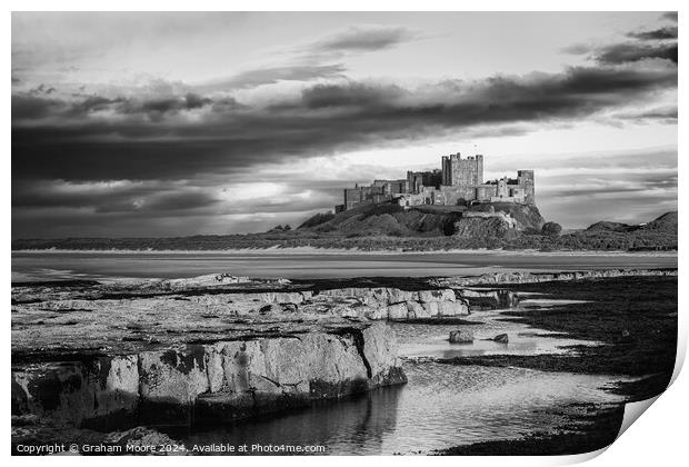 Bamburgh Castle Print by Graham Moore