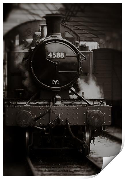 Steam locomotive Print by Graham Moore