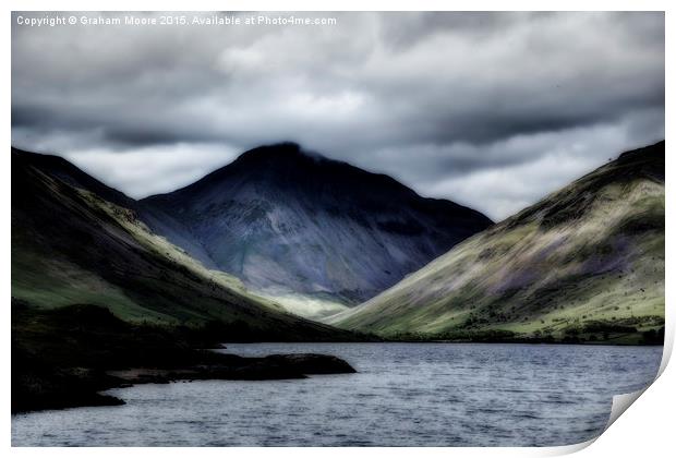 Wasdale Head abstract Print by Graham Moore