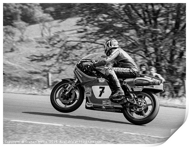 Barry Sheene Print by Graham Moore
