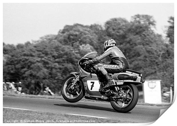 Barry Sheene Print by Graham Moore