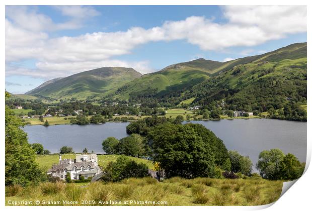 Grasmere from Red Bank Print by Graham Moore