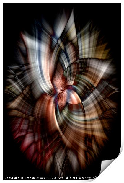 Abstract twirl effect from horse Print by Graham Moore