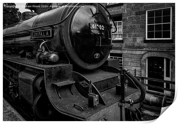 Steam locomotive Print by Graham Moore