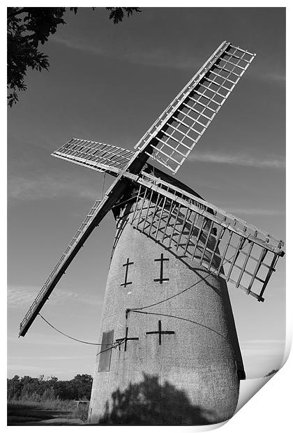 Bidston Hill windmill Print by Paul Farrell Photography