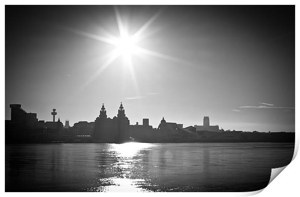 Liverpool skyline Print by Paul Farrell Photography