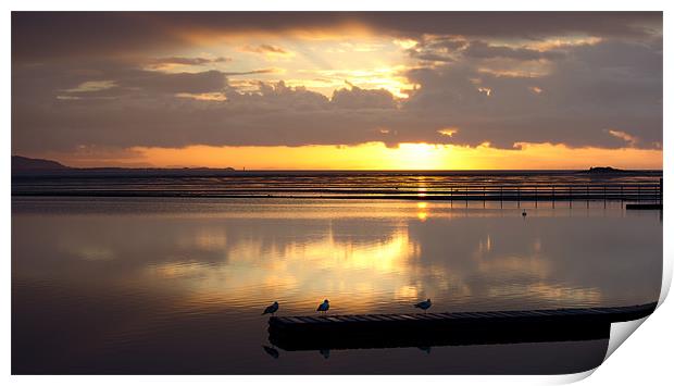 West Kirby marine lake Print by Paul Farrell Photography
