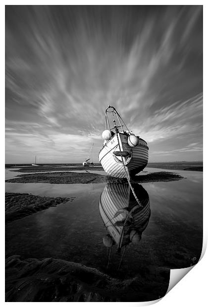 Mono Sue reflections Print by Paul Farrell Photography
