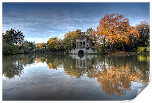 Autumn reflections Print by Paul Farrell Photography