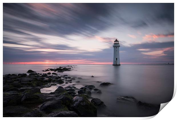 Perch rock lighthouse Print by Paul Farrell Photography