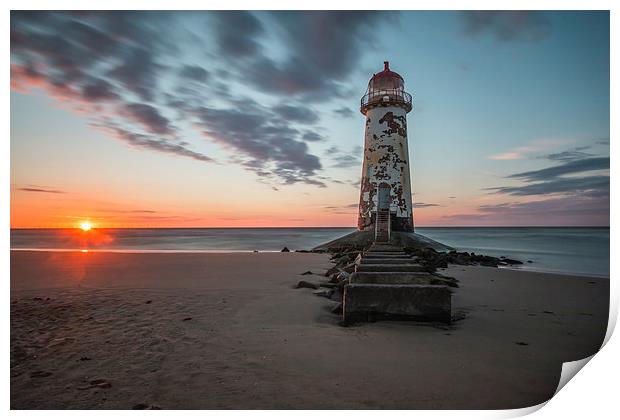 Talacre sunset Print by Paul Farrell Photography