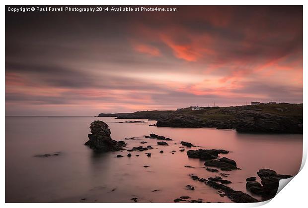  An Anglesey sunset Print by Paul Farrell Photography