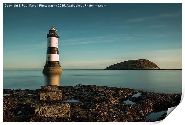  Penmon lighthouse and Puffin Island  Print by Paul Farrell Photography