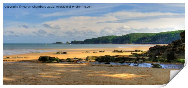 Coppet Hall to Monkstone Point Panorama Print by Martin Chambers