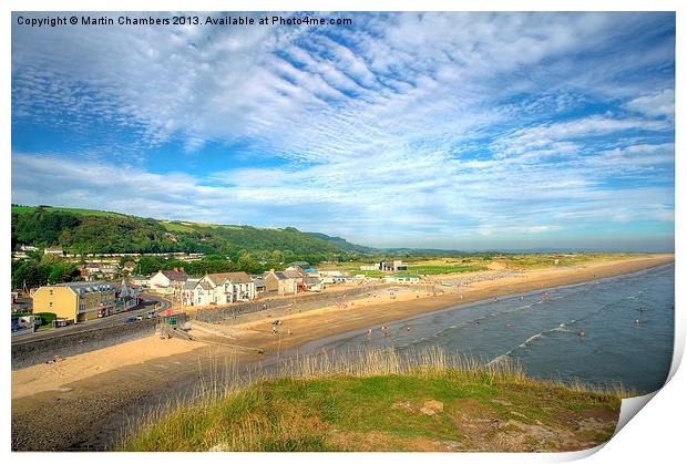 Pendine Sands Print by Martin Chambers
