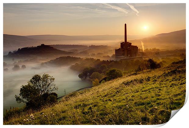 Dawn on Industry Print by Chris Charlesworth