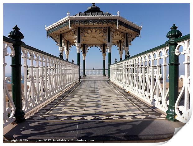 Brighton Bandstand Print by Ellen Ungless