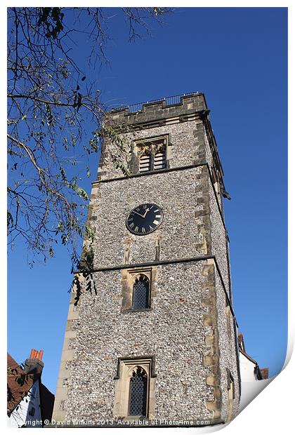 The Clock Tower, St Albans Print by David Wilkins