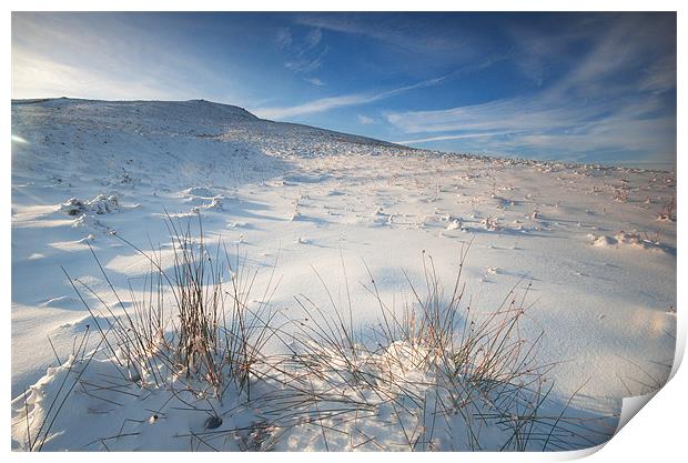 Winter, Win Hill Print by Richard Cooper