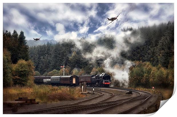 Planes and Trains Print by Jason Green