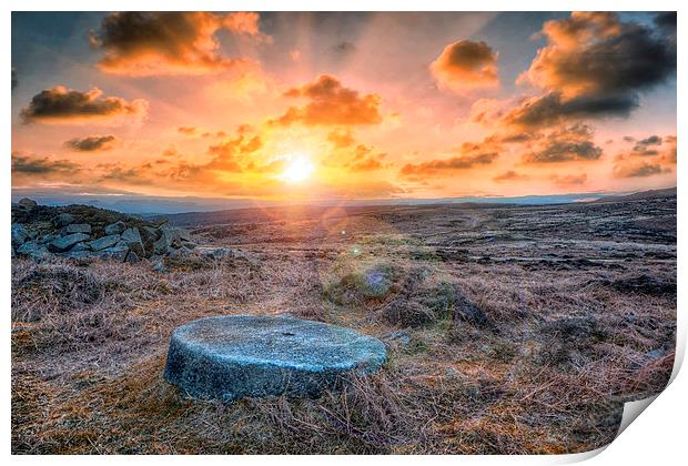 Sunset at Stanage Print by Jason Green