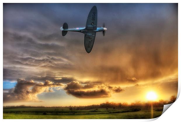  Storm and the Spitfire Print by Jason Green